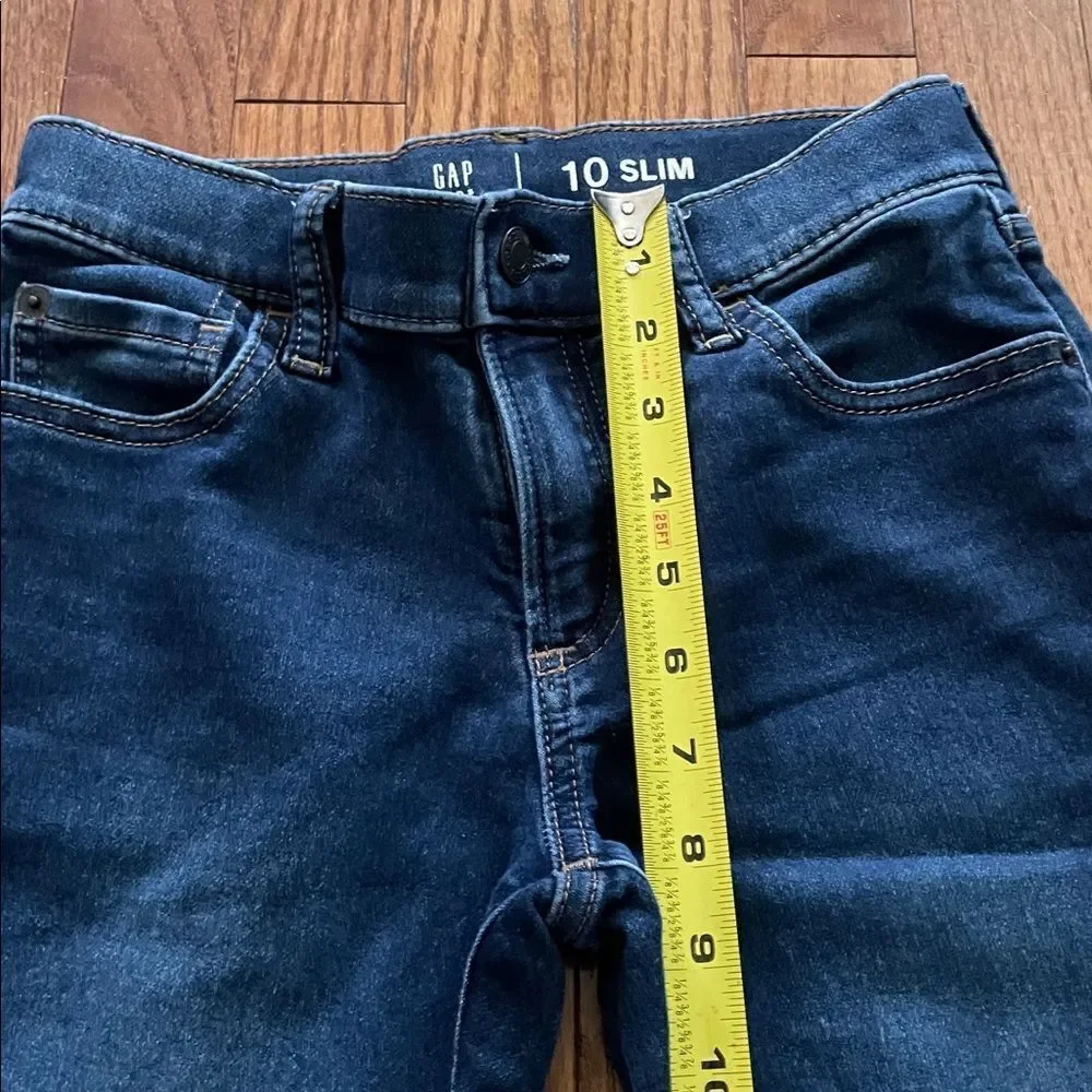 GAP Straight Leg Jeans Dark Wash Boy’s Sz 10 Slim